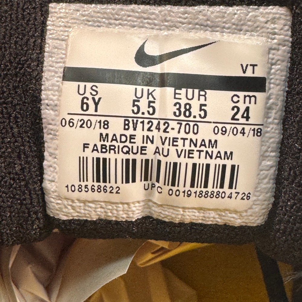 Nike Air Max 97 GS Yellow Black Running Shoes‎ Youth 6Y - Picture 6 of 10